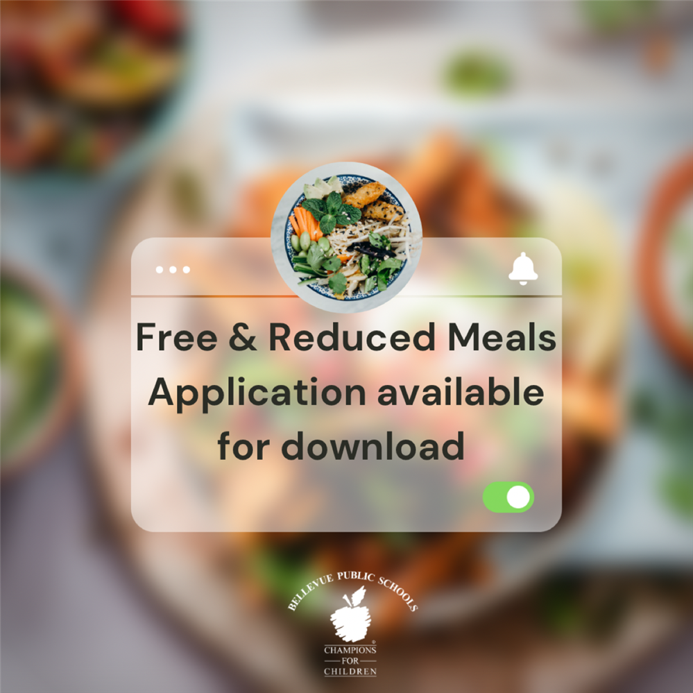 Free & Reduced Meal Application Available for Download